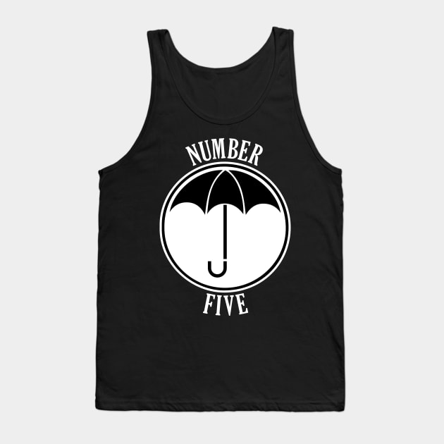 Umbrella Academy - Number Five Tank Top by Dopamine Creative